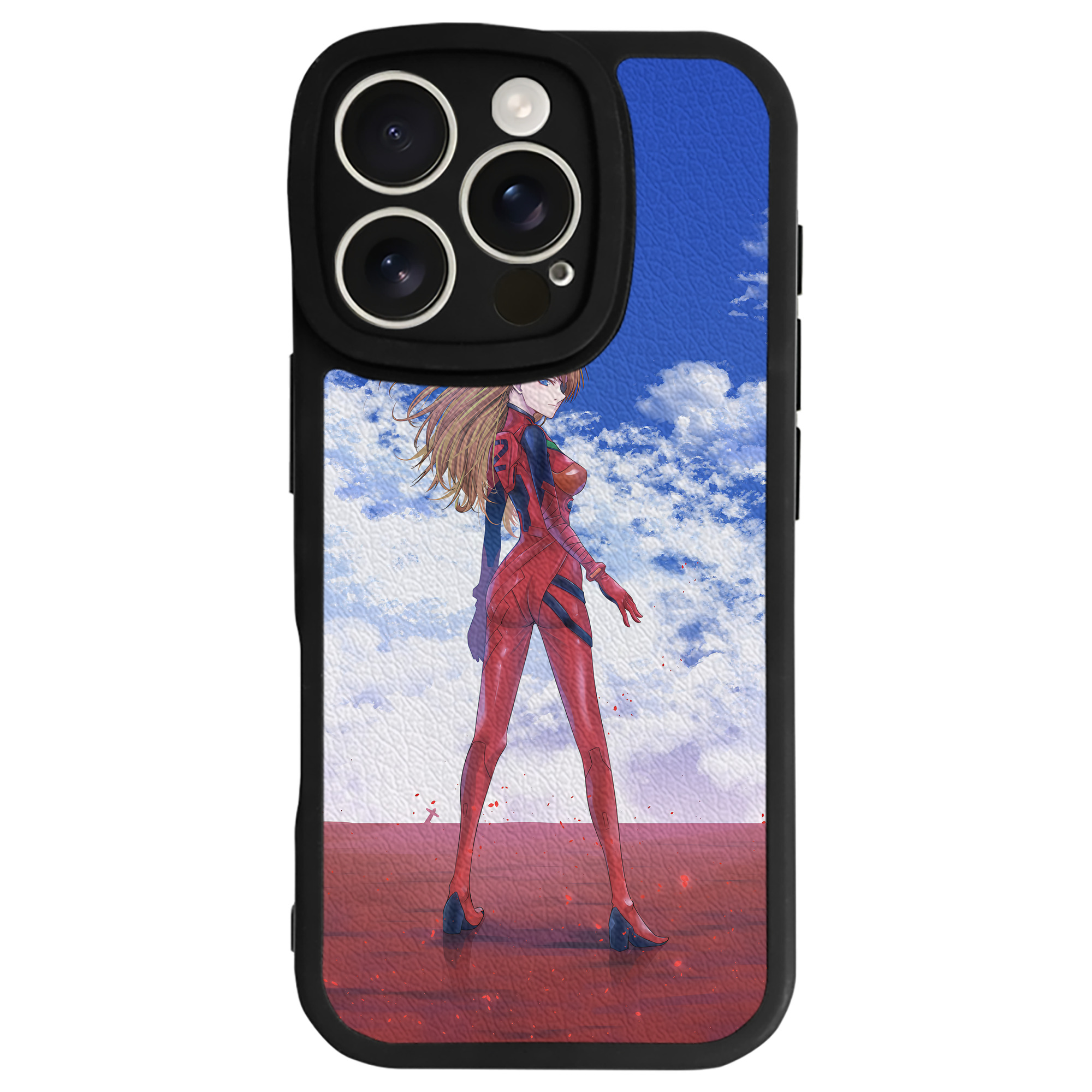 （画像用） EVA 新世紀エヴァンゲリオン 【iPhone 16シリーズ対応】シリコンスマホケース（レザー調） 材質：シリコン